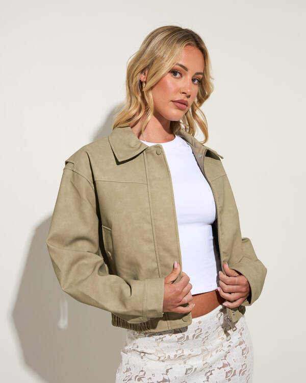 Brando Faux Leather Jacket