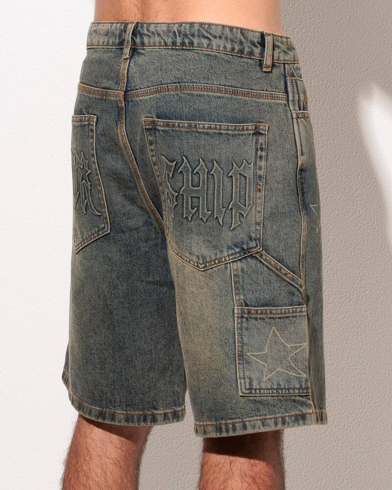 Worship Supplies Fascination Carpenter Jean Shorts for Mens