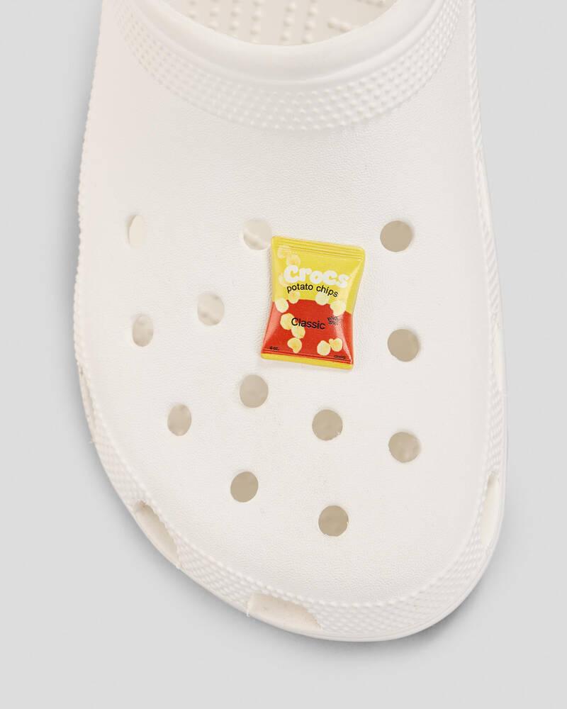 Crocs Yellow Red Chip Bag Jibbitz for Unisex