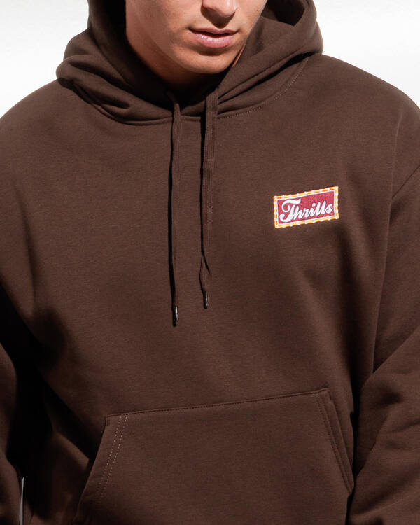 Thrills Make Em Tough Slouch Pull On Hoodie for Mens