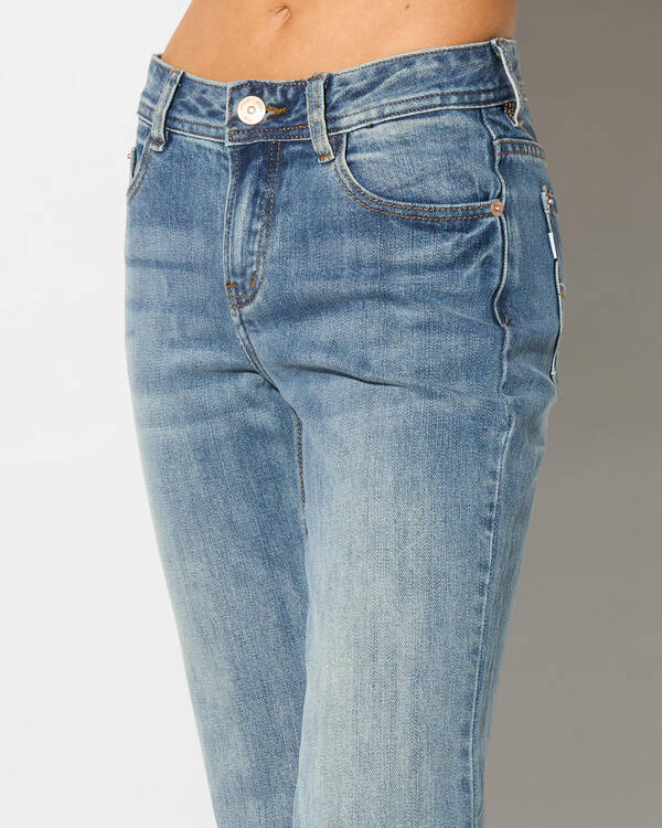 DESU Stratford Low Waist Bootleg Jeans for Womens