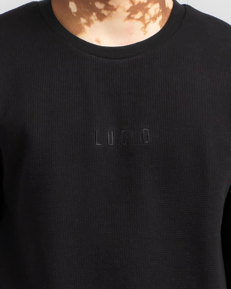 Lucid Unhinged Long Sleeve Waffle T-Shirt for Mens