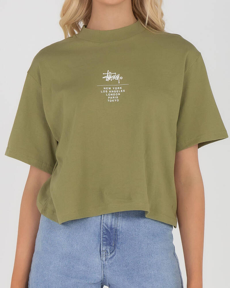 Stussy Copyright Boxy T-Shirt for Womens