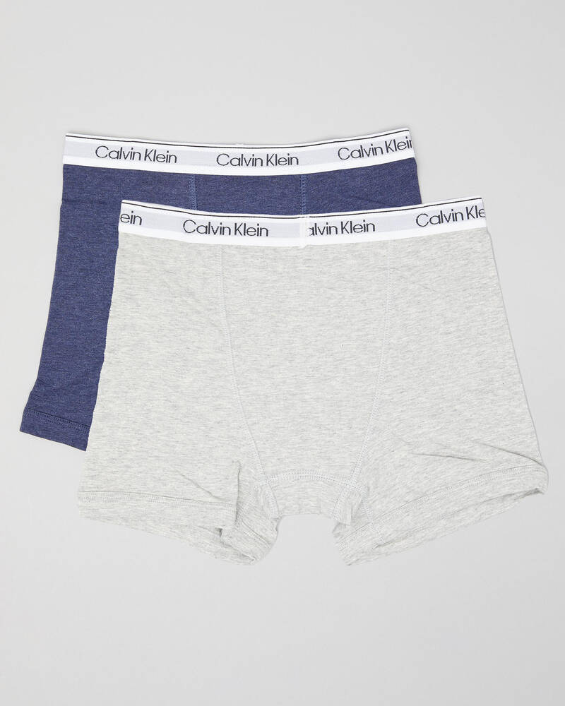 Calvin Klein Boys' Modern Cotton Boxer Briefs 2 Pack for Mens