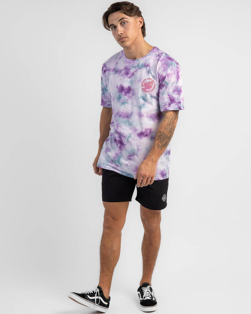 Santa Cruz Ringed Dot Mono Tie Dye T-Shirt for Mens