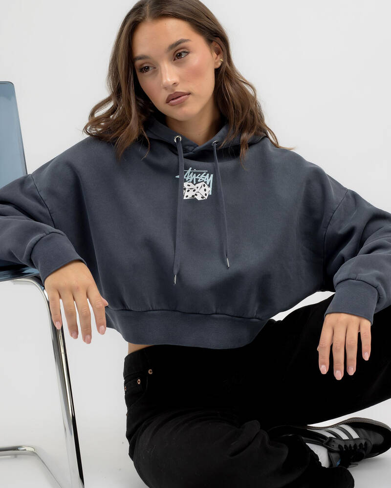 Stussy Pair of Dice Cropped Hoodie for Womens