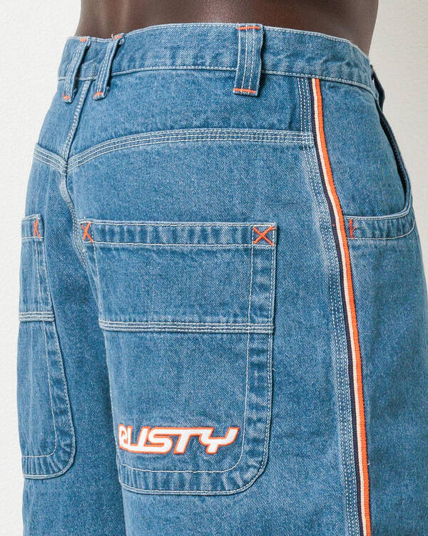 Rusty Flip Daddy 2.0 Denim Shorts for Mens