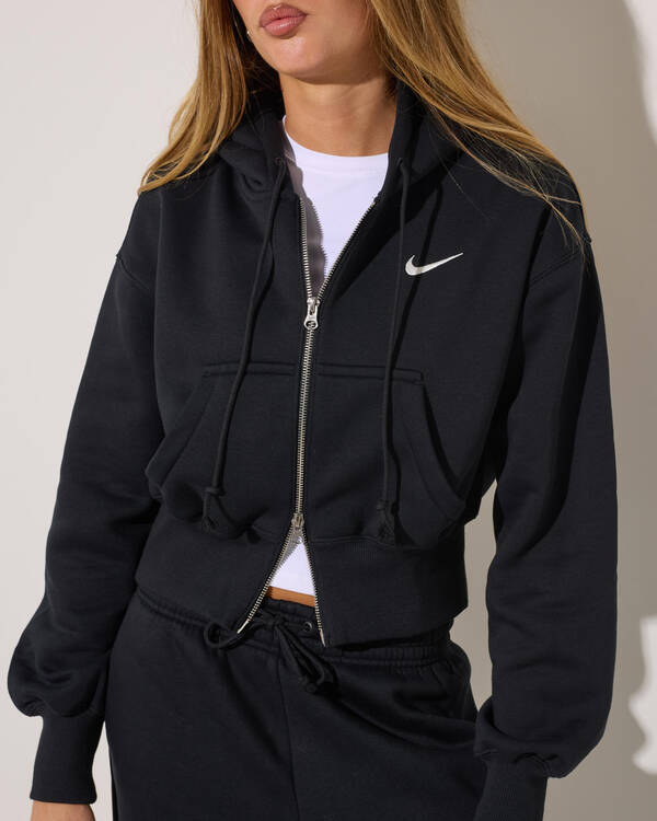Nike Phoenix Cropped Zip Hoodie for Womens