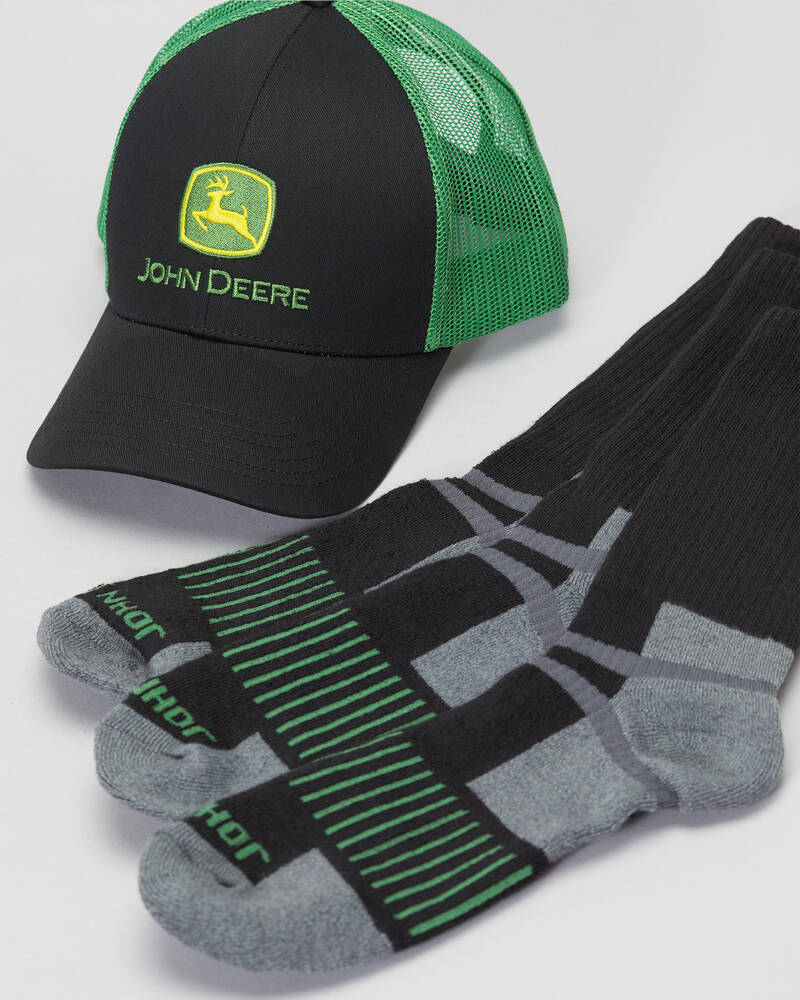 John Deere Cap & Socks Bundle Pack for Mens