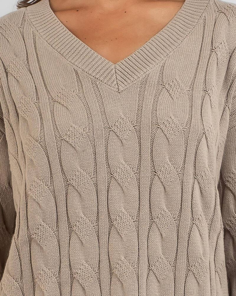 Ava And Ever Cambridge V Neck Knit Jumper for Womens