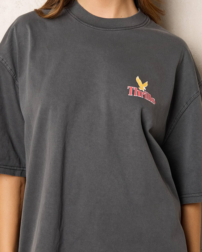 Thrills Never Stop Oversized T-Shirt for Womens image number null