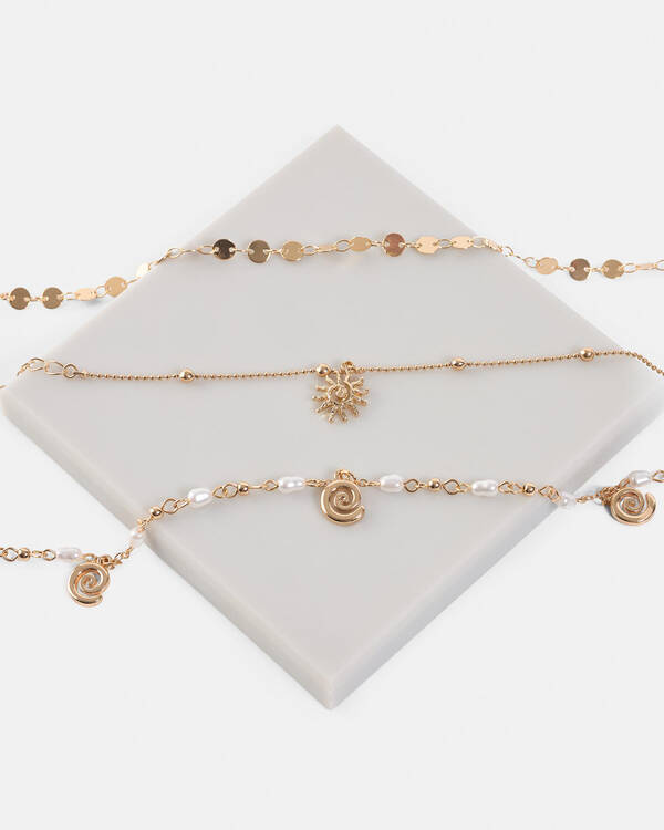 Karyn In LA Swirly Anklet Pack for Womens
