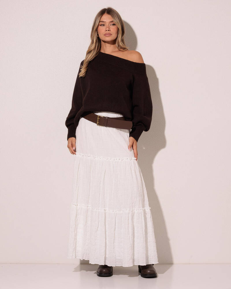 Ava And Ever Megi Off Shoulder Knit Jumper for Womens