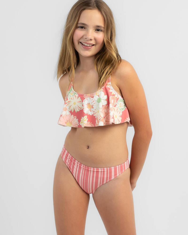 Roxy Girls' Vintage Mood Flutter Bikini Set for Womens