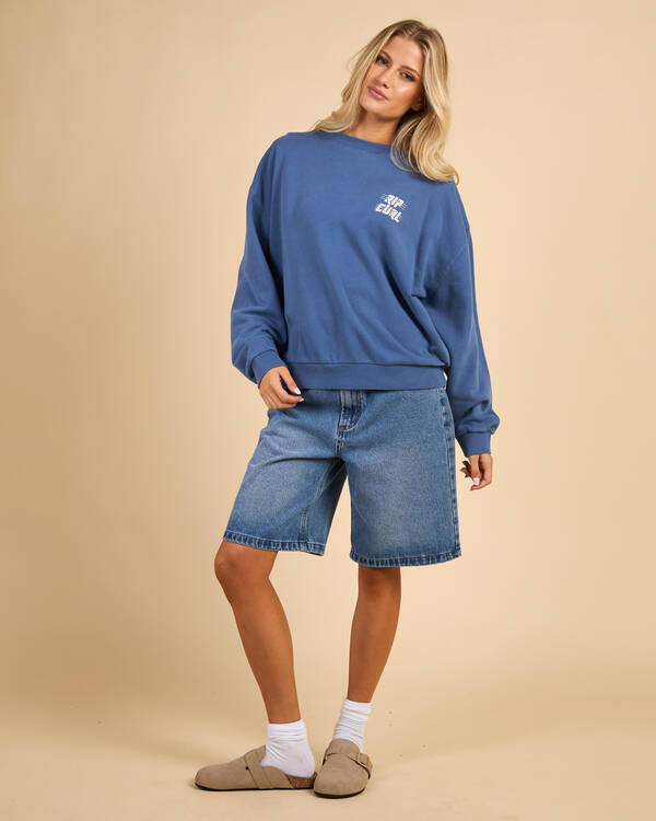 Rip Curl Sports Dept Drop Shoulder Crewneck Sweatshirt for Womens