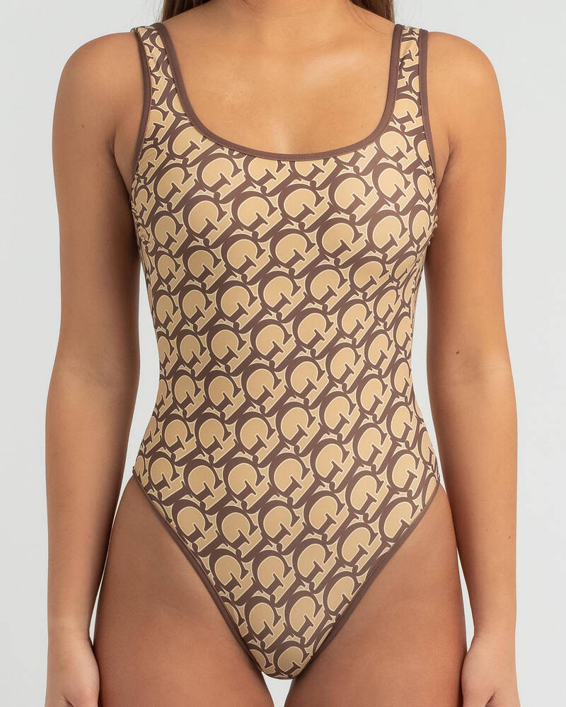 GUESS Basic One Piece Swimsuit for Womens