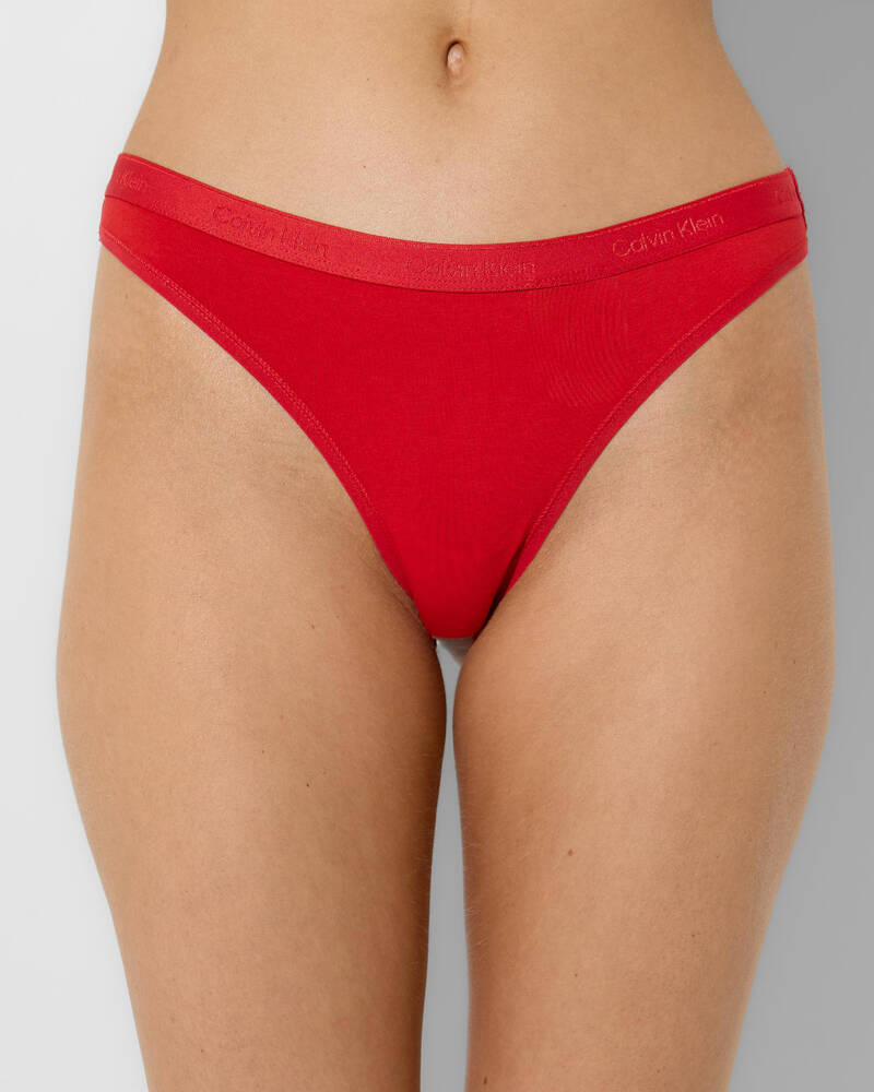 Calvin Klein Underwear Icon Logo Thong for Womens