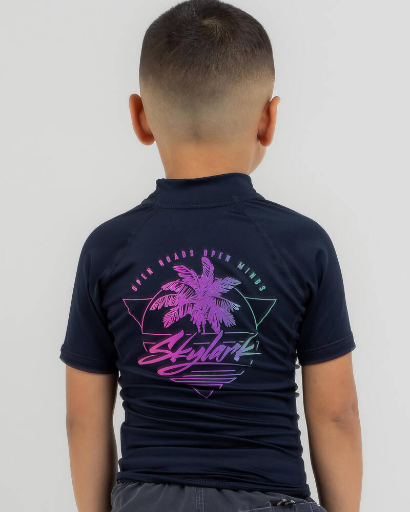 Skylark Toddlers' Sub Tropic Short Sleeve Rash Vest for Mens