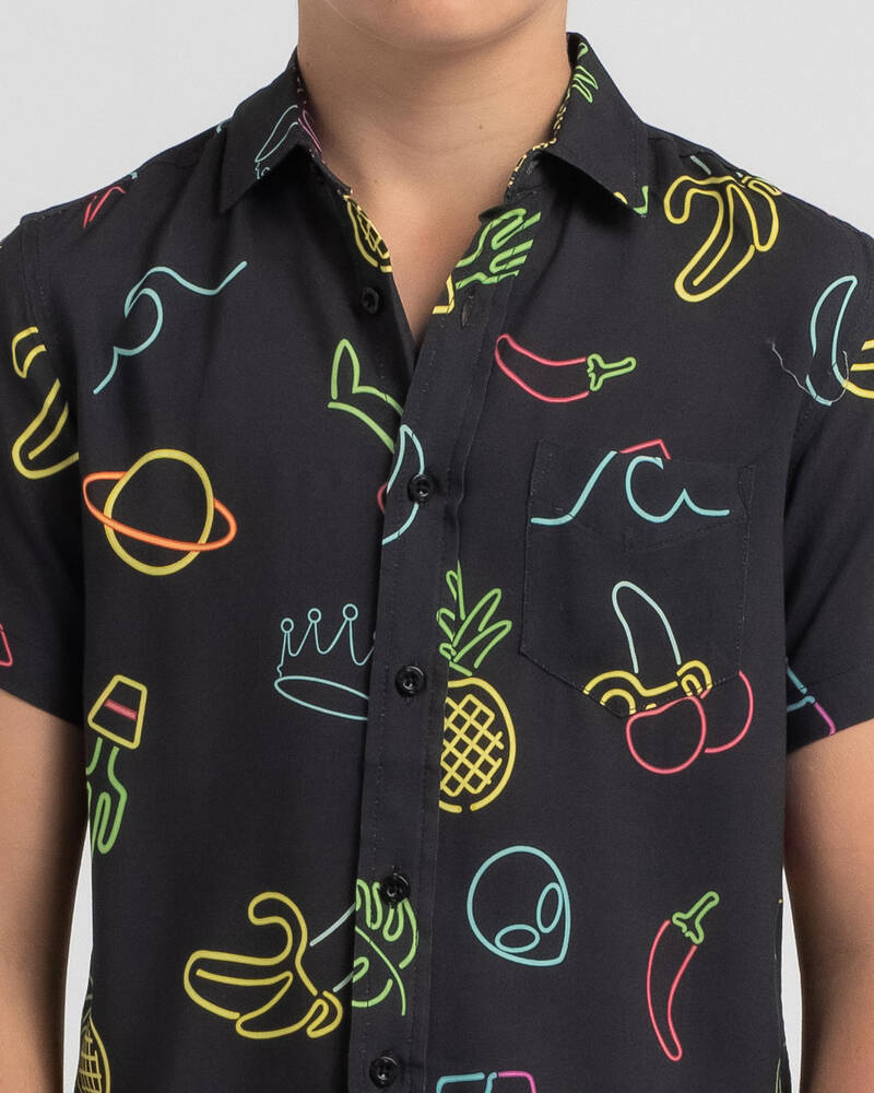 Lucid Boys' Vivid Short Sleeve Shirt for Mens