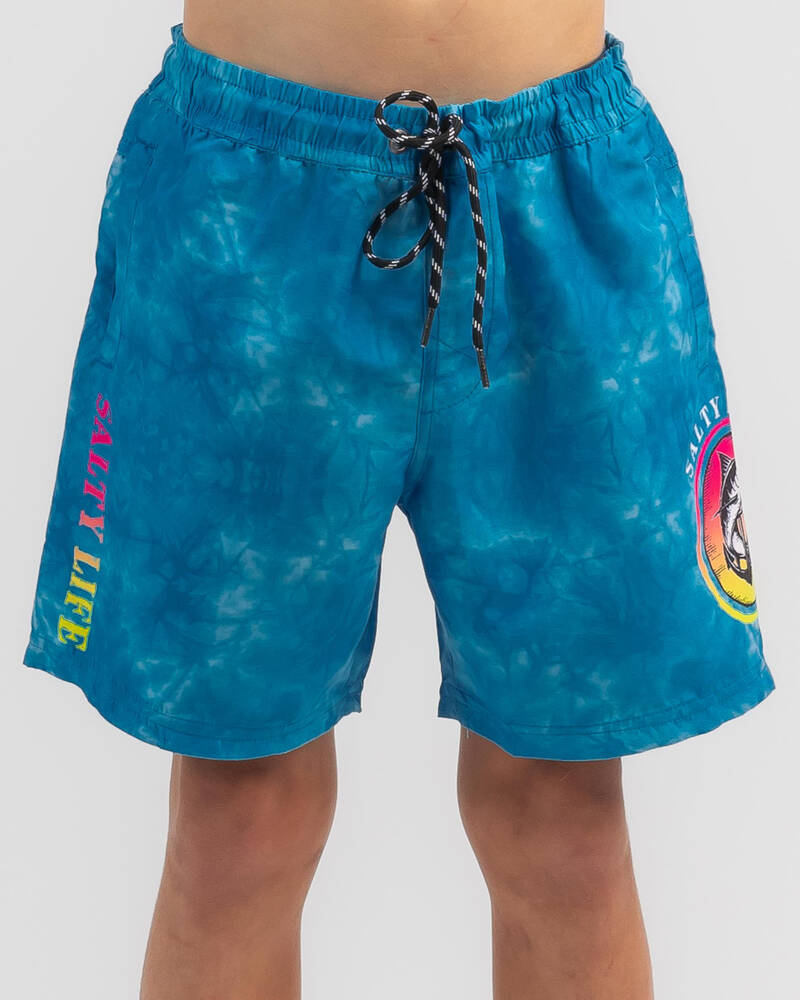 Salty Life Boys' Abstract Mully Shorts for Mens