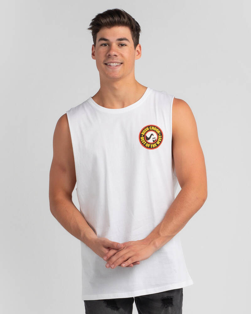 Bush Chook Best Of The West Muscle Tank for Mens