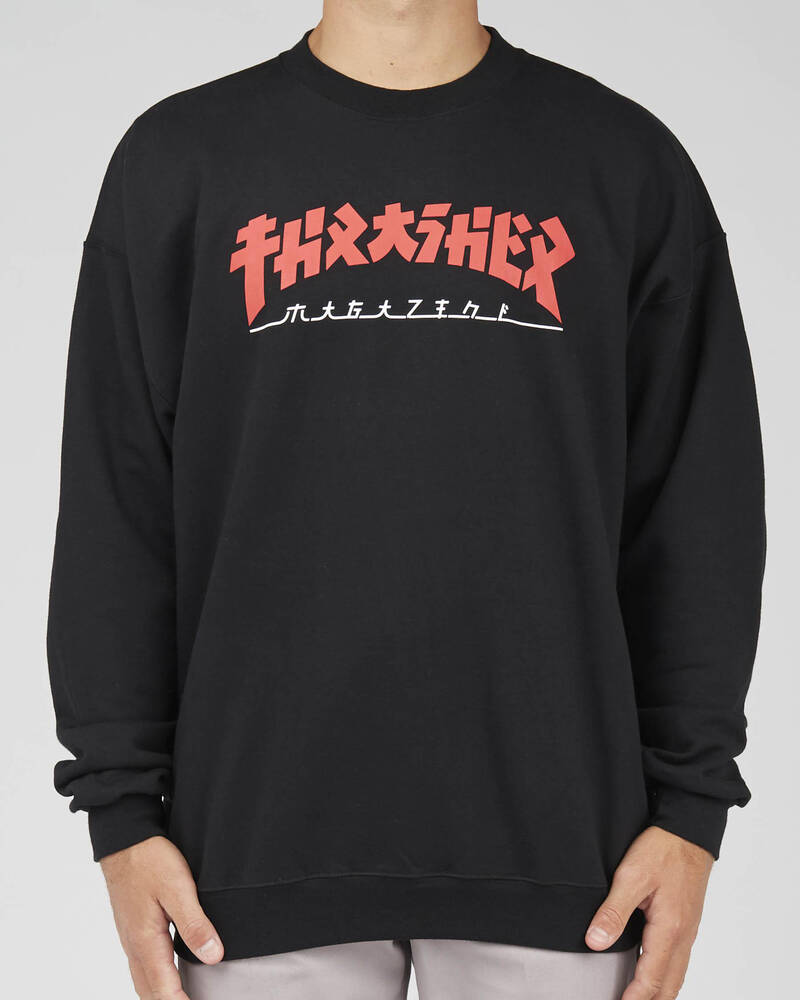 Thrasher Godzilla Crew Sweatshirt for Mens