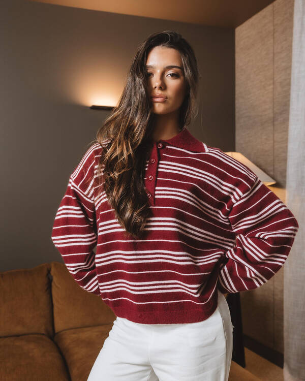 Haze Knit Polo Jumper