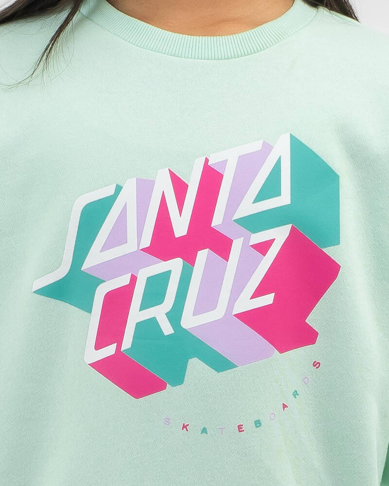 Santa Cruz Girls' Stack Strip Block Front Sweater for Womens