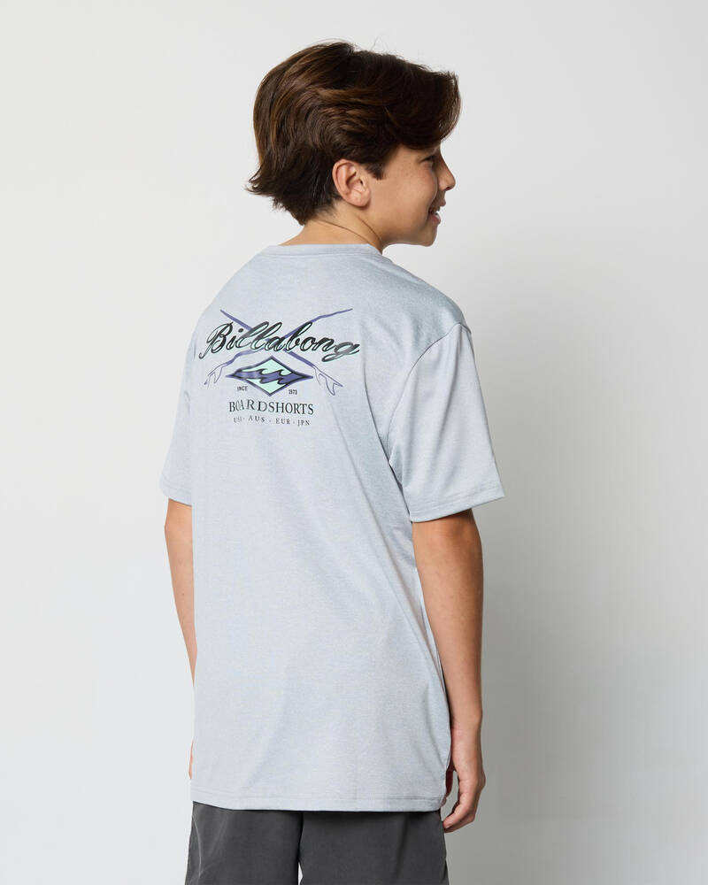 Billabong Boys' Crossboards Short Sleeve Rash Vest for Mens