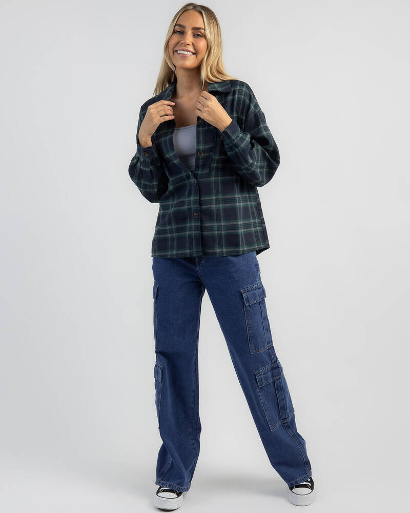 Ava And Ever Montreal Flannel Long Sleeve Shirt for Womens