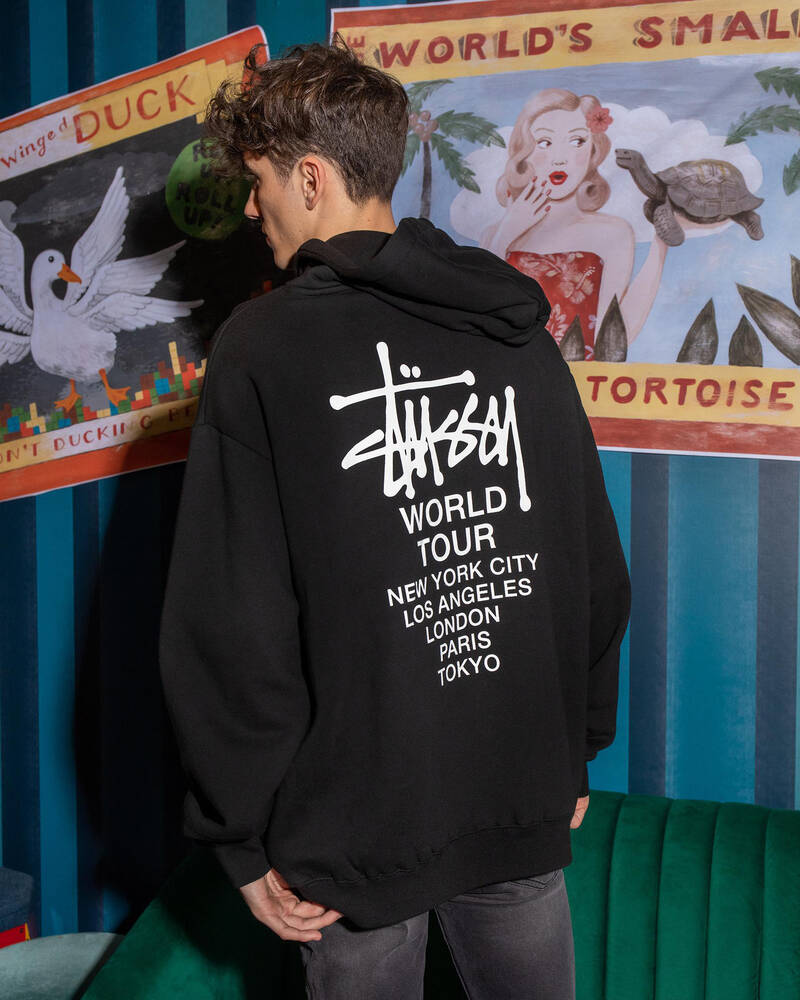 Stussy World Tour Hoodie for Mens