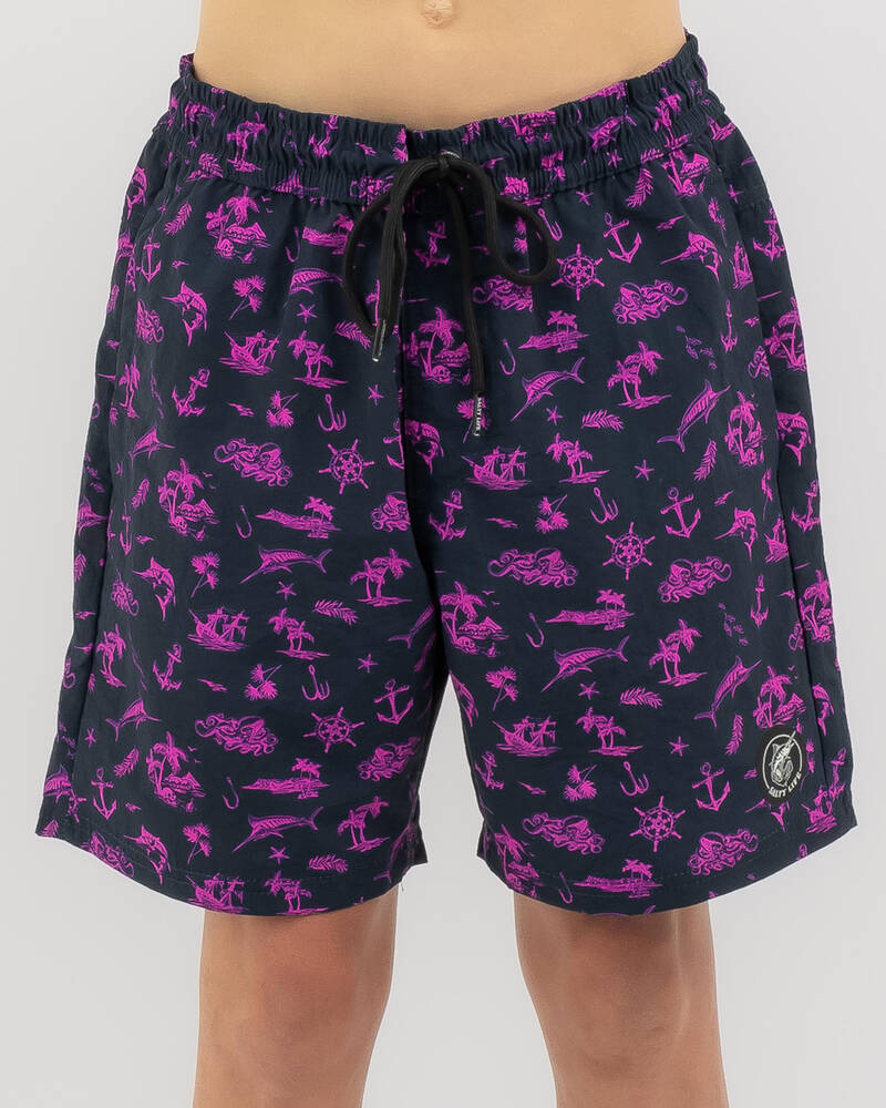 Salty Life Boys' Adrift Elastic Waist Shorts for Mens