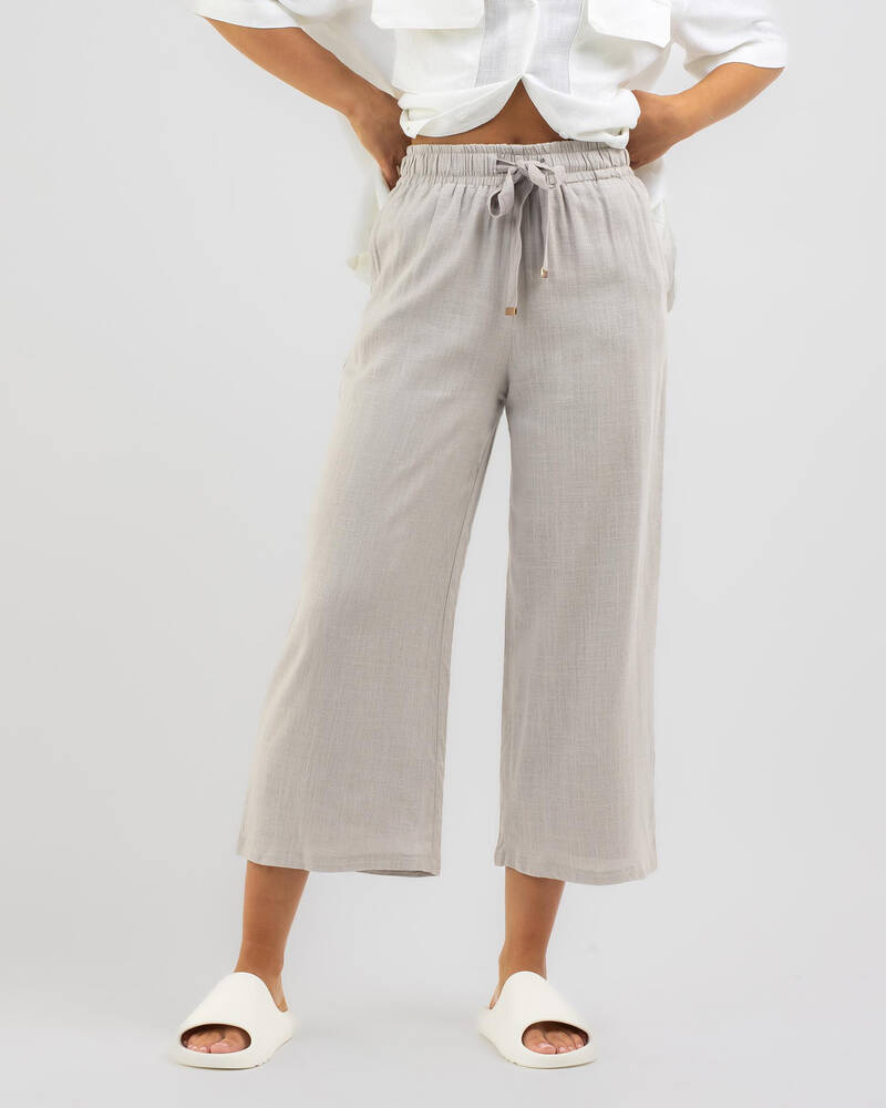Mooloola Cali Hawaii Cropped Pants for Womens