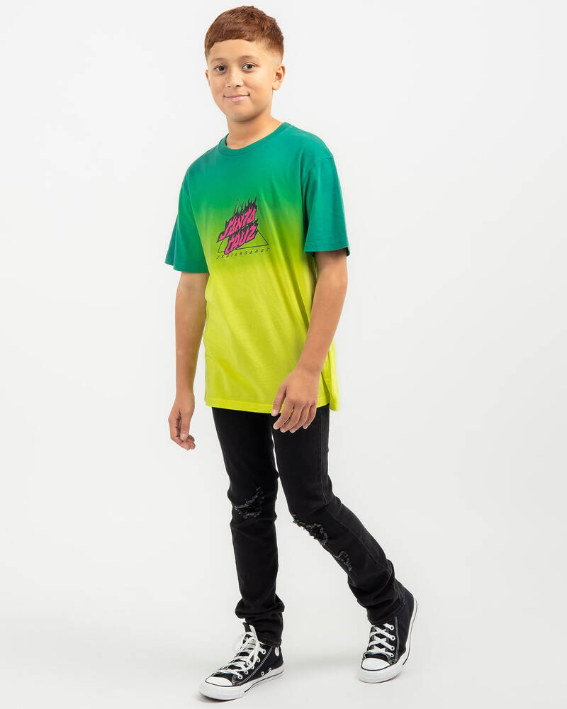 Santa Cruz Boys' Flamed Not A Dot T-Shirt for Mens