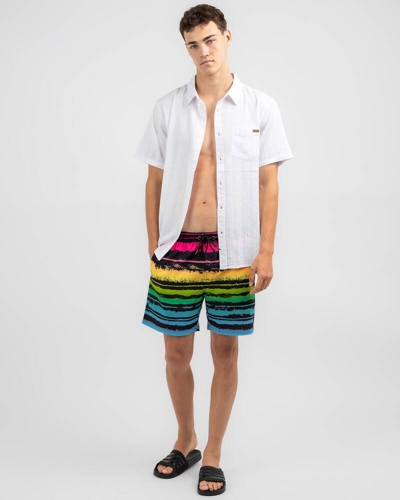 Skylark Painted Elastic Waist Shorts for Mens