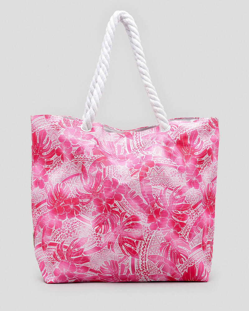 Mooloola Calypso Palms Beach Bag for Womens
