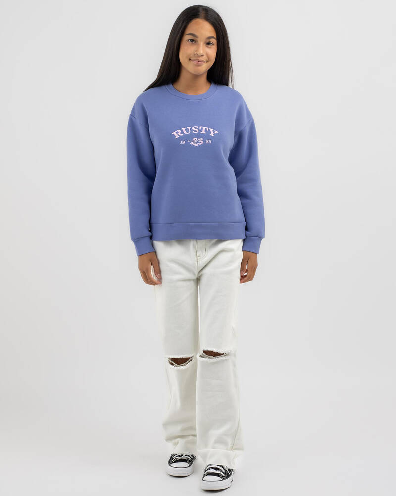 Rusty Girls' Thriving Relaxed Crew Jumper for Womens