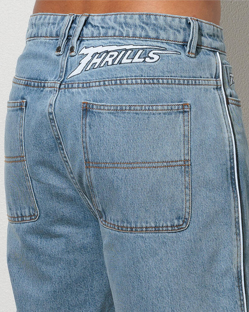 Thrills Heavy Voltage Slacker Relaxed Denim Short for Mens