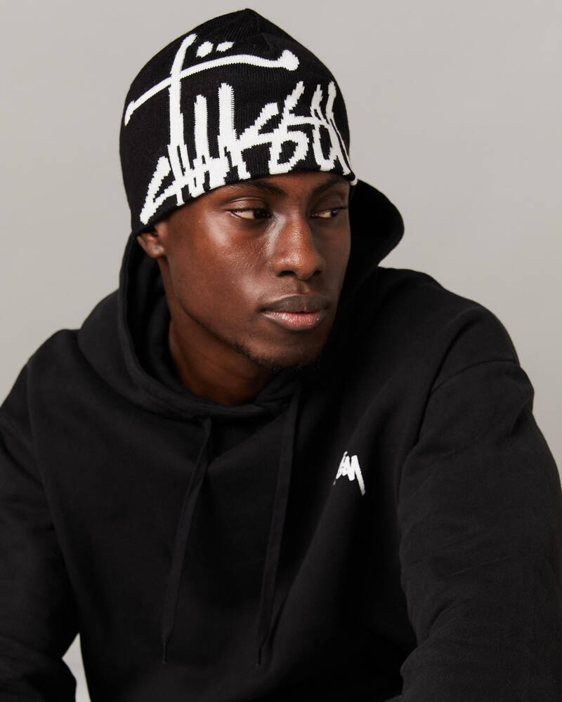 Stussy Graffiti Skull Beanie for Mens