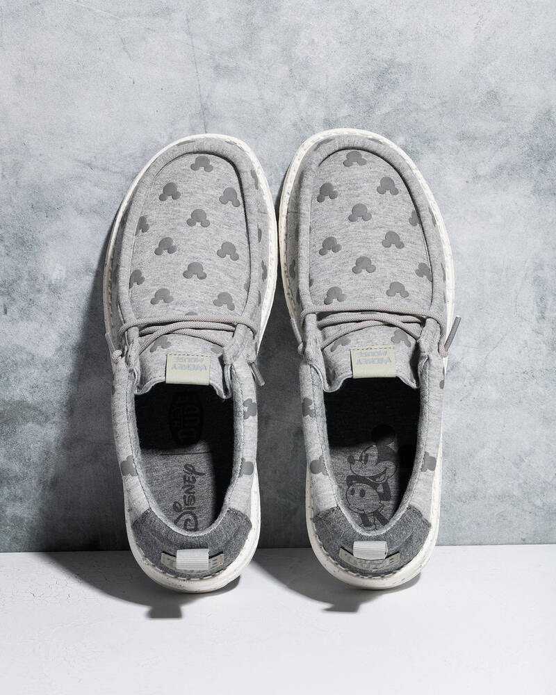 HEYDUDE Wally Mickey Puff Print Shoes for Mens
