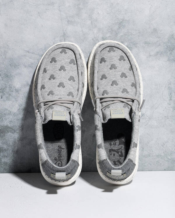 HEYDUDE Wally Mickey Puff Print Shoes for Mens