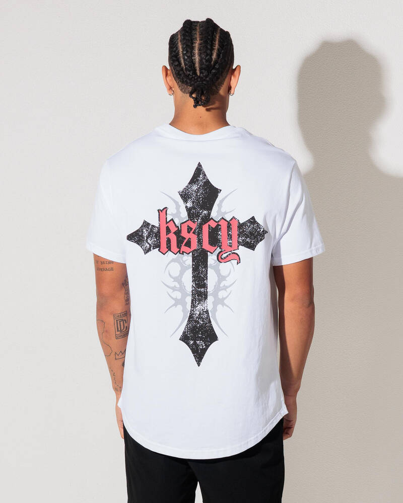Kiss Chacey Liturgy Dual Curved  T-Shirt for Mens