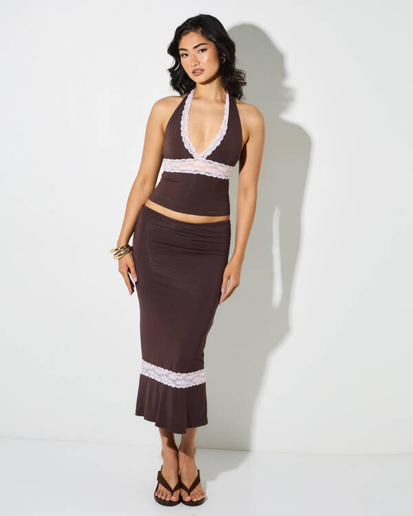 Ava And Ever Charlie Lace Halter Top for Womens