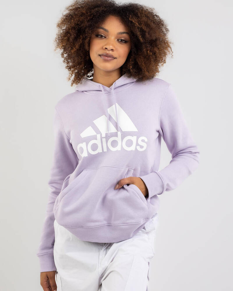 Adidas Big Logo Fleece Hoodie for Womens