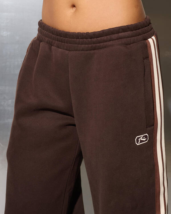 Rusty Toffee Wide Leg Track Pants for Womens