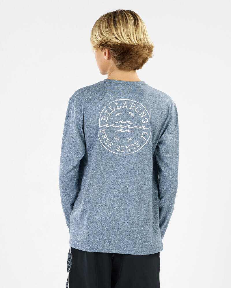 Billabong Boys Big Wave Daz Long Sleeve Rash Vest for Mens