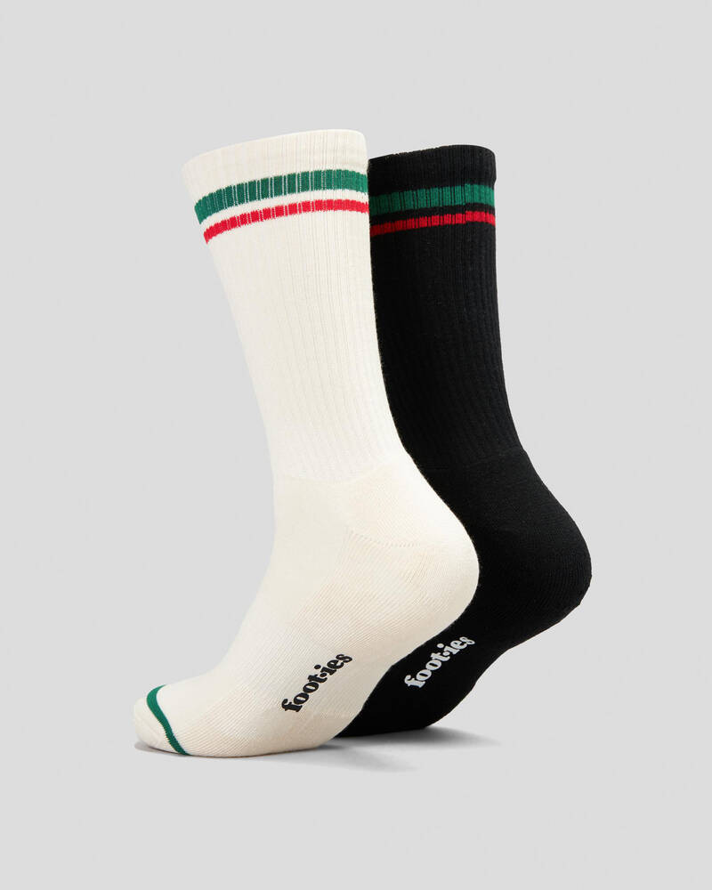 FOOT-IES VB Logo Sneaker Socks 2 Pack for Mens