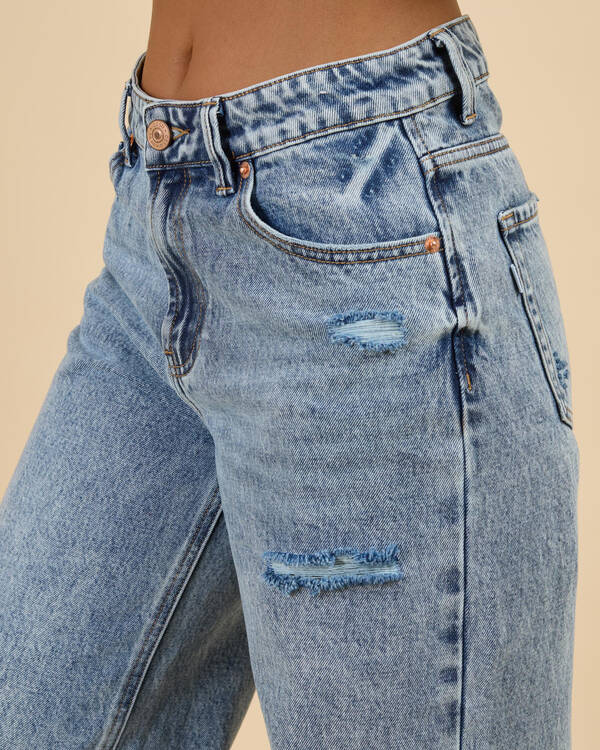 DESU Haze Low Waist Wide Leg Jeans for Womens
