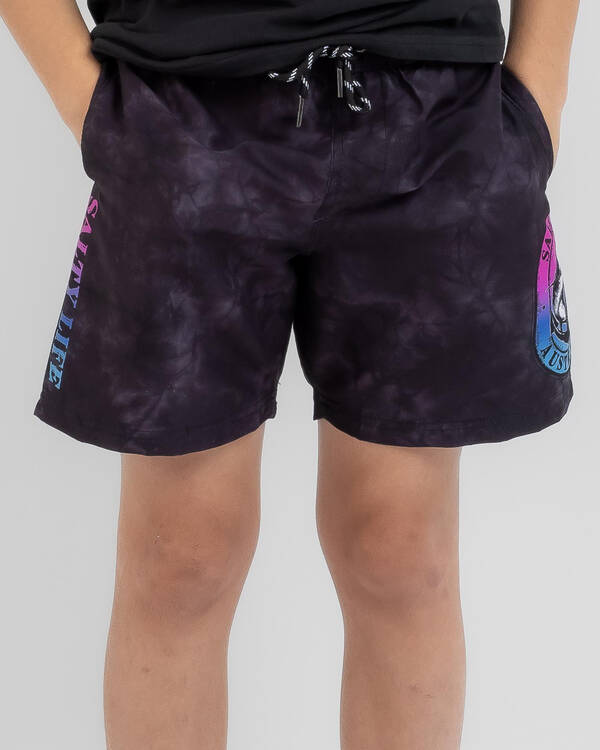 Salty Life Boys' Obstruct Elastic Waist Shorts for Mens