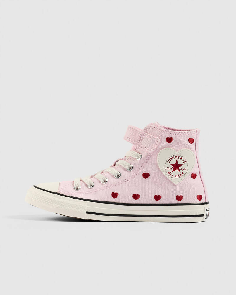 Converse Girls' Chuck Taylor All Star Hearts & Roses Easy On Shoes for Womens
